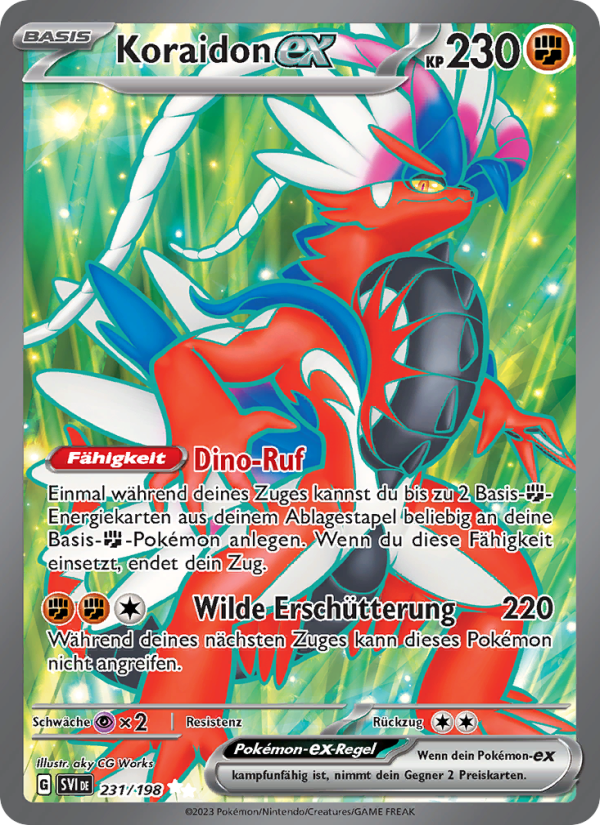 Koraidon-ex 231 — Scarlet & Violet (German Pokémon TCG card)