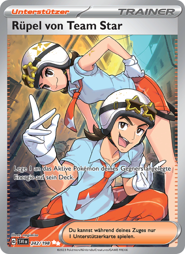Rüpel von Team Star 242 — Scarlet & Violet (German Pokémon TCG card)