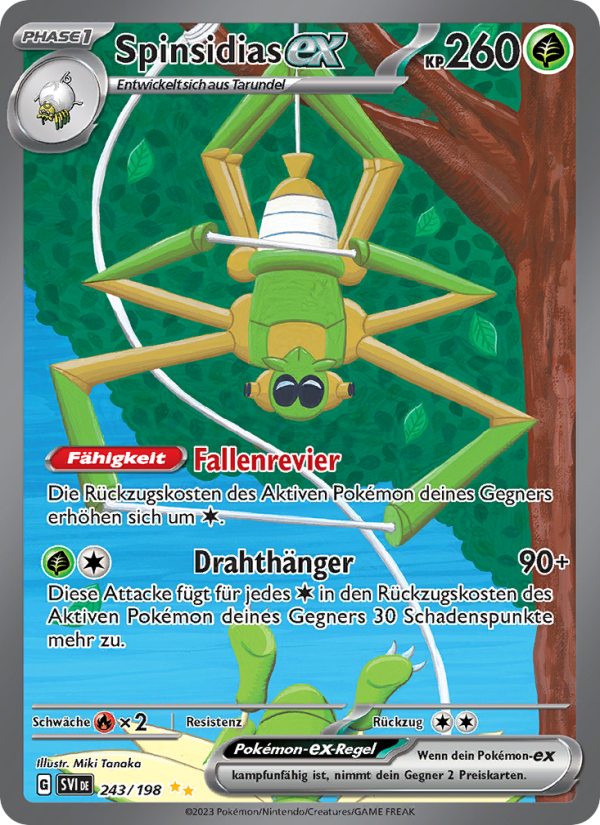 Spinsidias-ex 243 — Scarlet & Violet (German Pokémon TCG card)