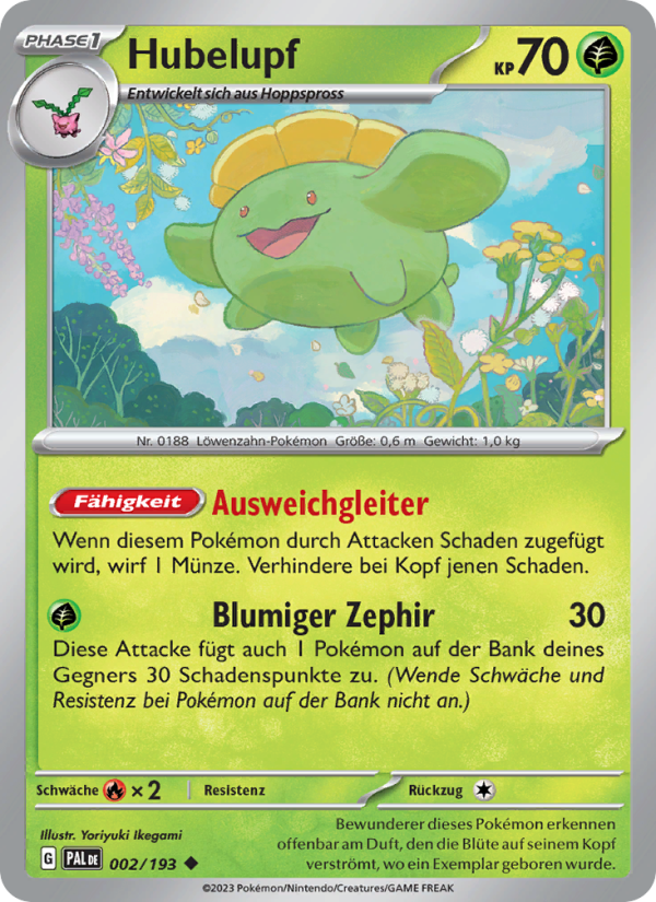 Hubelupf 002 — Paldea Evolved (German Pokémon TCG card)