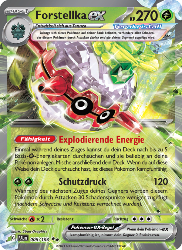 Forstellka-ex 005 — Paldea Evolved (German Pokémon TCG card)