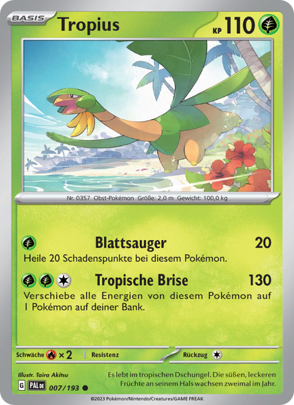 Tropius 007 — Paldea Evolved (German Pokémon TCG card)