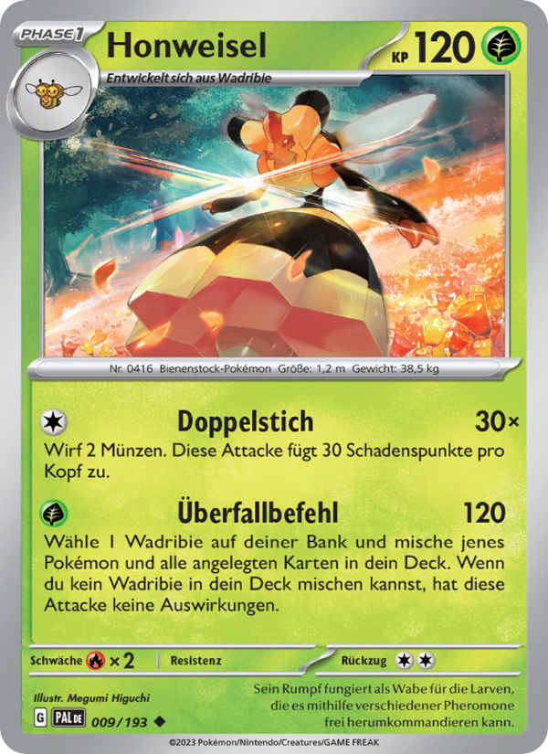Honweisel 009 — Paldea Evolved (German Pokémon TCG card)