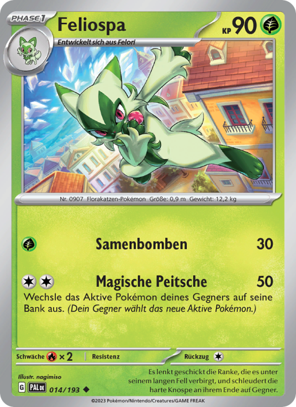 Feliospa 014 — Paldea Evolved (German Pokémon TCG card)