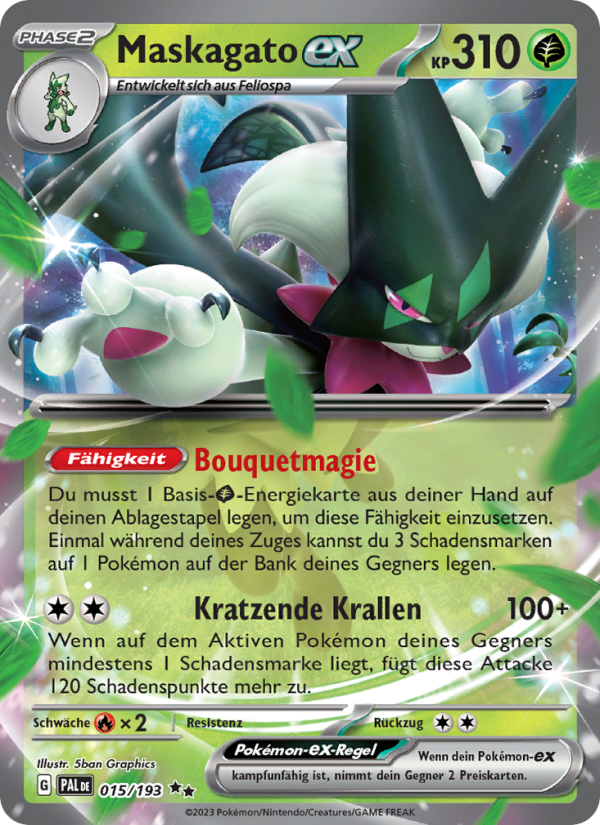 Maskagato-ex 015 — Paldea Evolved (German Pokémon TCG card)