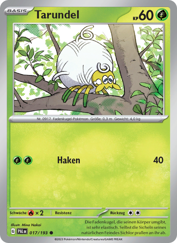 Tarundel 017 — Paldea Evolved (German Pokémon TCG card)