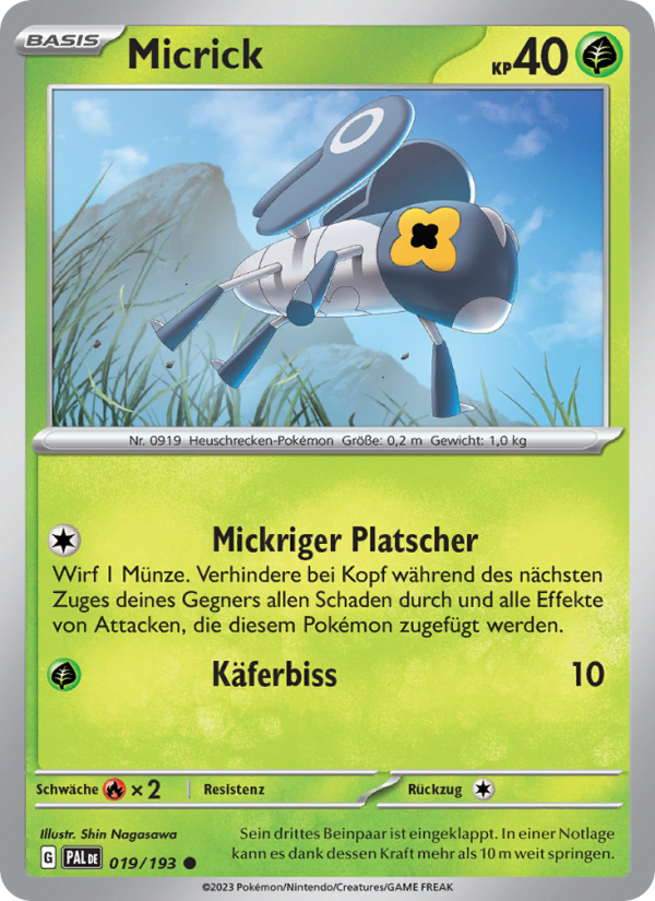 Micrick 019 — Paldea Evolved (German Pokémon TCG card)