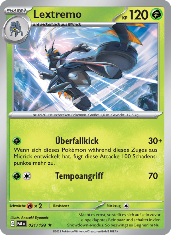 Lextremo 021 — Paldea Evolved (German Pokémon TCG card)