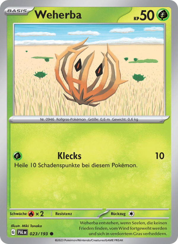 Weherba 023 — Paldea Evolved (German Pokémon TCG card)