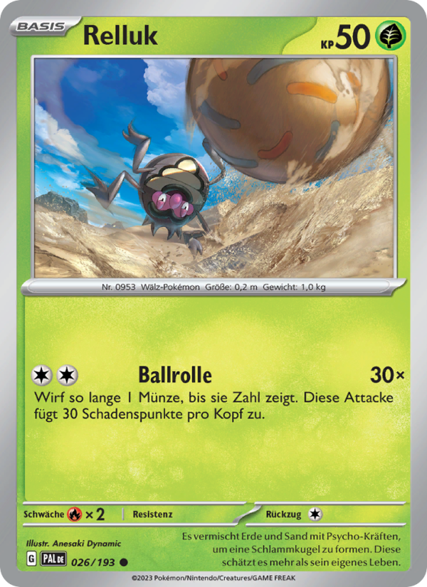 Relluk 026 — Paldea Evolved (German Pokémon TCG card)