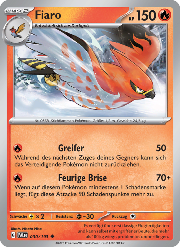 Fiaro 030 — Paldea Evolved (German Pokémon TCG card)