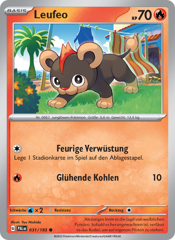 Leufeo 031 — Paldea Evolved (German Pokémon TCG card)