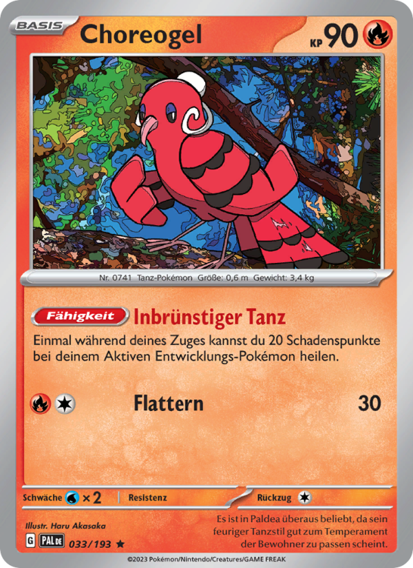 Choreogel 033 — Paldea Evolved (German Pokémon TCG card)