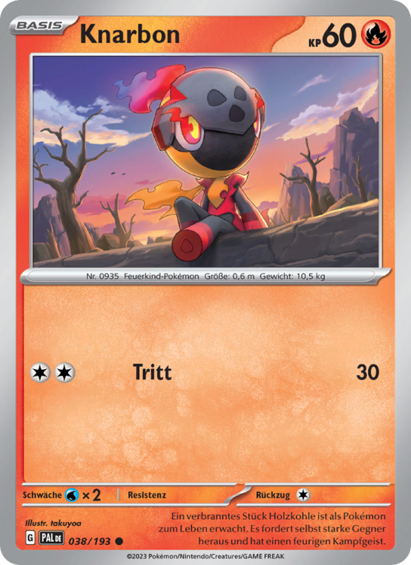 Knarbon 038 — Paldea Evolved (German Pokémon TCG card)