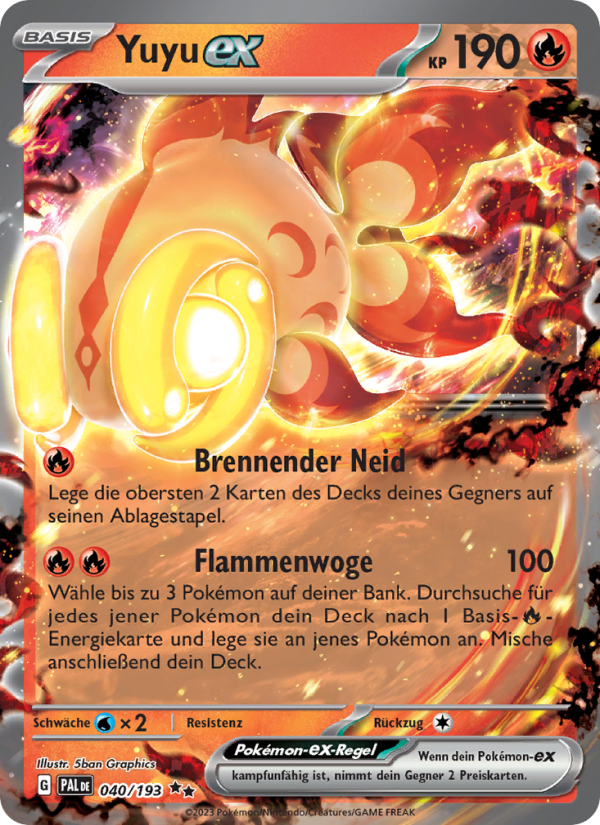 Yuyu-ex 040 — Paldea Evolved (German Pokémon TCG card)