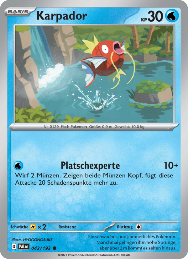 Karpador 042 — Paldea Evolved (German Pokémon TCG card)