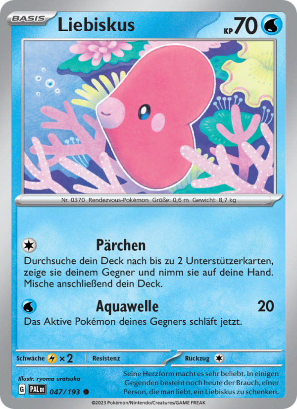 Liebiskus 047 — Paldea Evolved (German Pokémon TCG card)