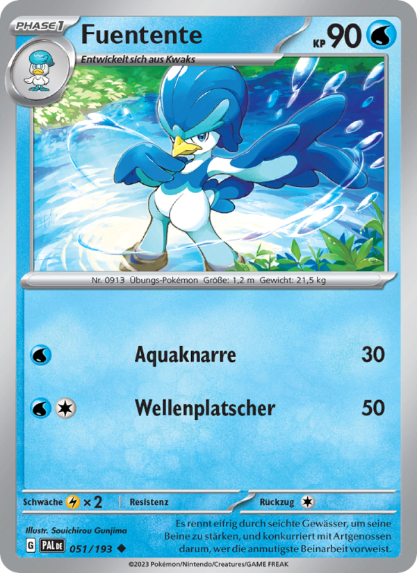 Fuentente 051 — Paldea Evolved (German Pokémon TCG card)