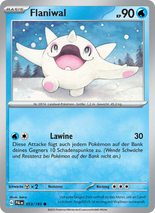 Flaniwal 053 — Paldea Evolved (German Pokémon TCG card)