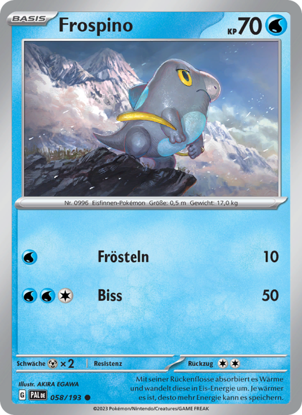 Frospino 058 — Paldea Evolved (German Pokémon TCG card)