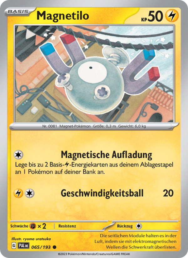 Magnetilo 065 — Paldea Evolved (German Pokémon TCG card)