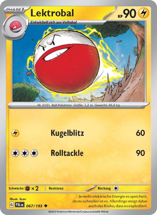 Lektrobal 067 — Paldea Evolved (German Pokémon TCG card)