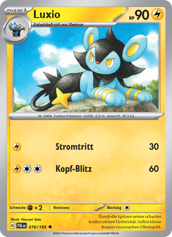 Luxio 070 — Paldea Evolved (German Pokémon TCG card)