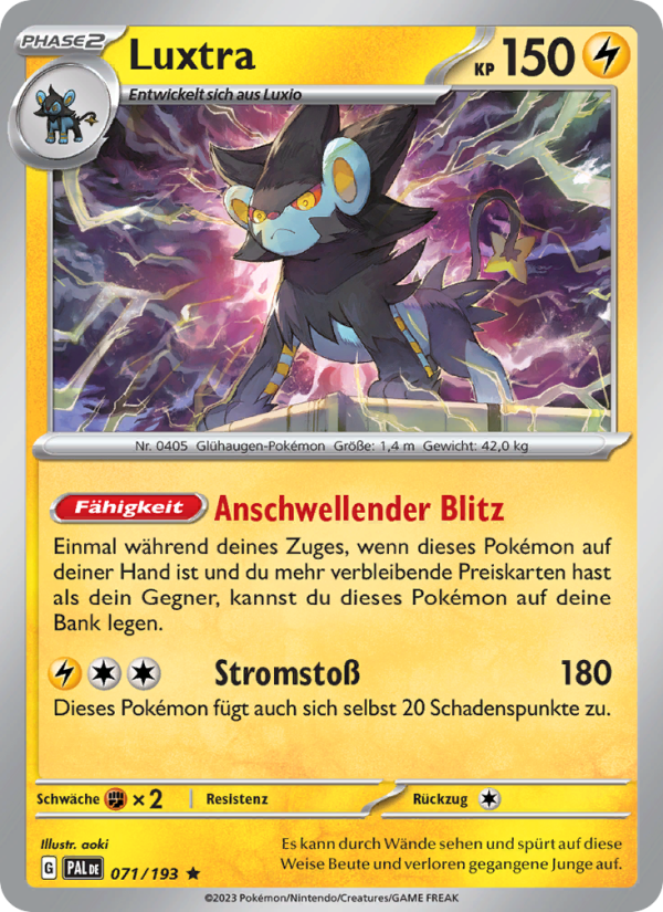 Luxtra 071 — Paldea Evolved (German Pokémon TCG card)