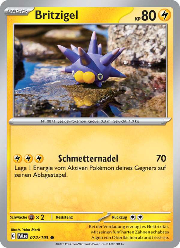 Britzigel 072 — Paldea Evolved (German Pokémon TCG card)