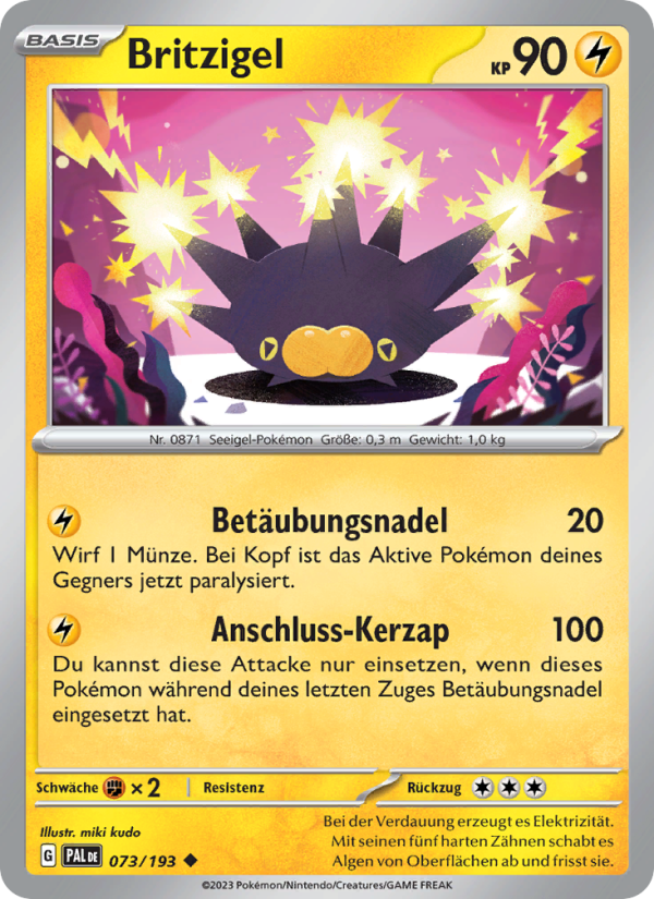 Britzigel 073 — Paldea Evolved (German Pokémon TCG card)