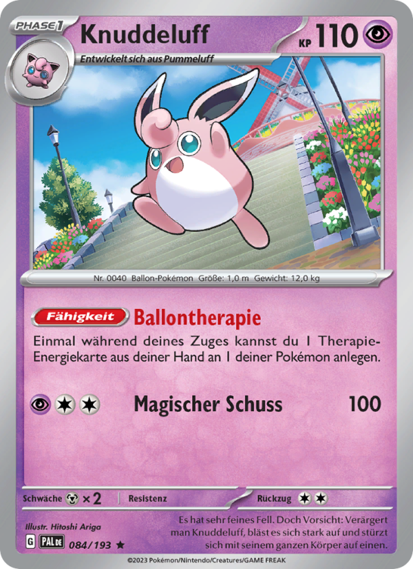 Knuddeluff 084 — Paldea Evolved (German Pokémon TCG card)