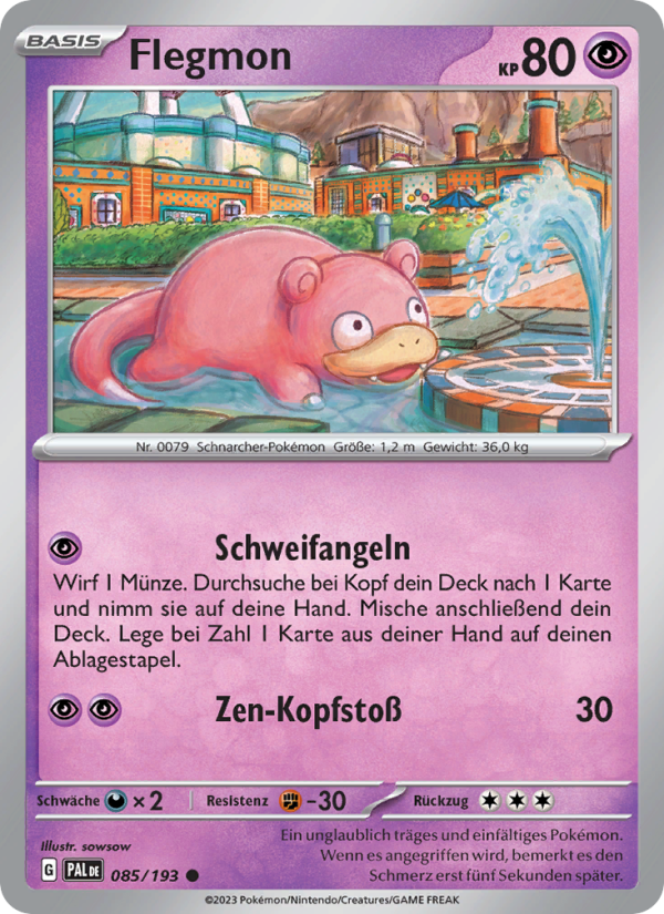 Flegmon 085 — Paldea Evolved (German Pokémon TCG card)