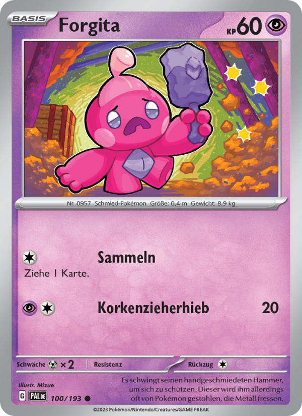 Forgita 100 — Paldea Evolved (German Pokémon TCG card)