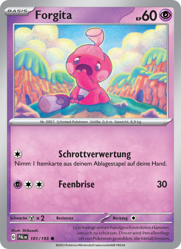 Forgita 101 — Paldea Evolved (German Pokémon TCG card)