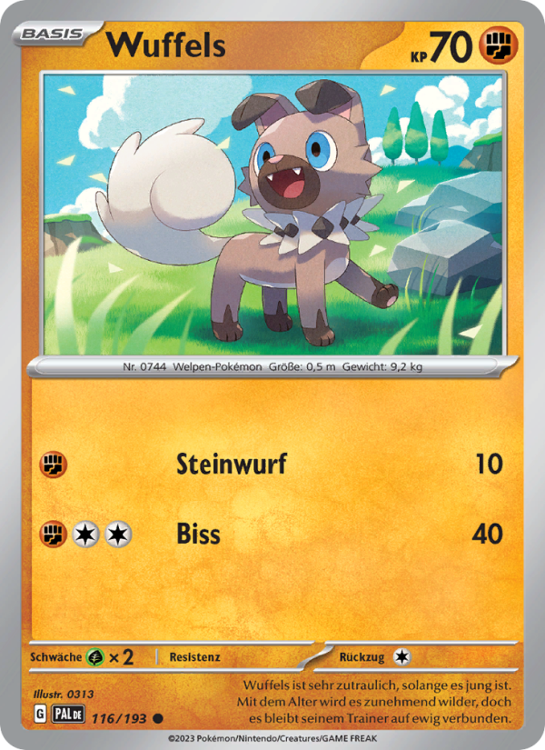 Wuffels 116 — Paldea Evolved (German Pokémon TCG card)