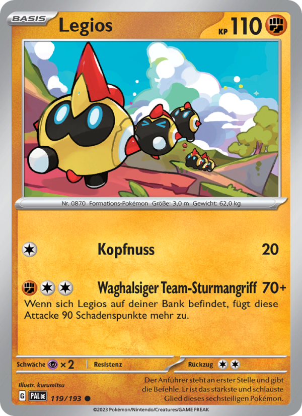 Legios 119 — Paldea Evolved (German Pokémon TCG card)