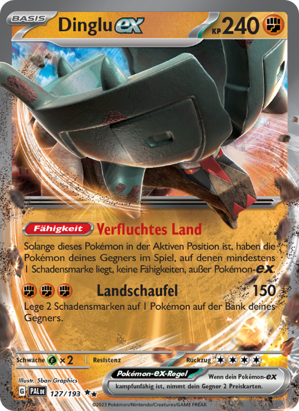 Dinglu-ex 127 — Paldea Evolved (German Pokémon TCG card)