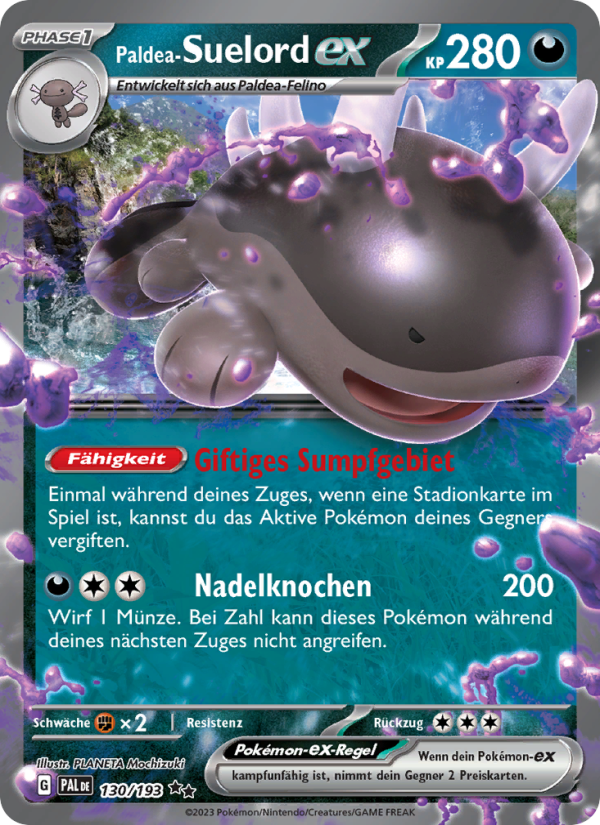 Paldea-Suelord-ex 130 — Paldea Evolved (German Pokémon TCG card)