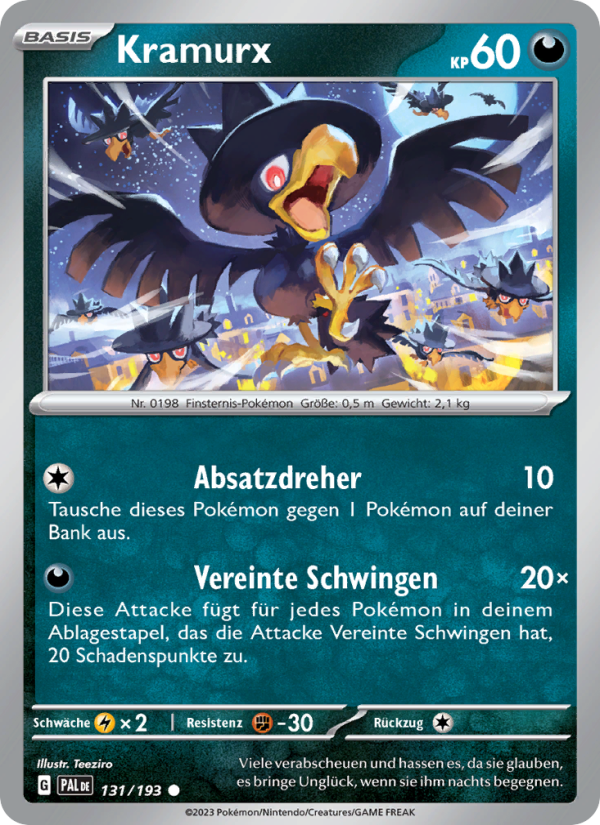 Kramurx 131 — Paldea Evolved (German Pokémon TCG card)