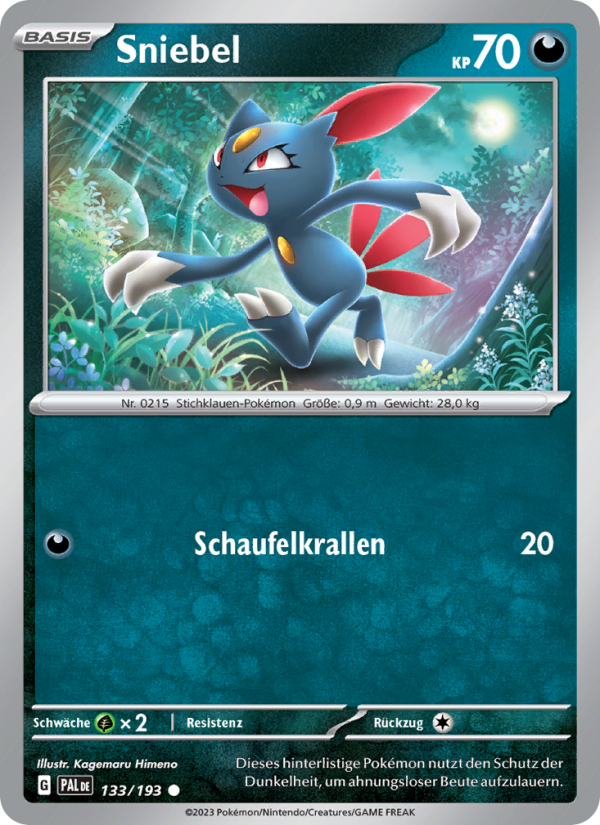 Sniebel 133 — Paldea Evolved (German Pokémon TCG card)