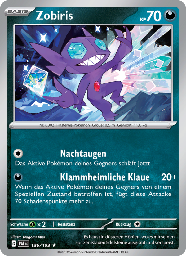 Zobiris 136 — Paldea Evolved (German Pokémon TCG card)