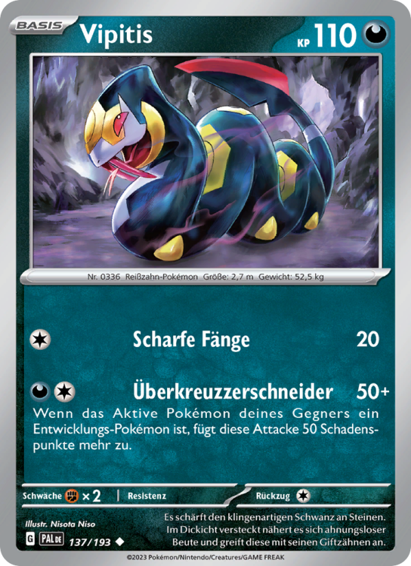 Vipitis 137 — Paldea Evolved (German Pokémon TCG card)