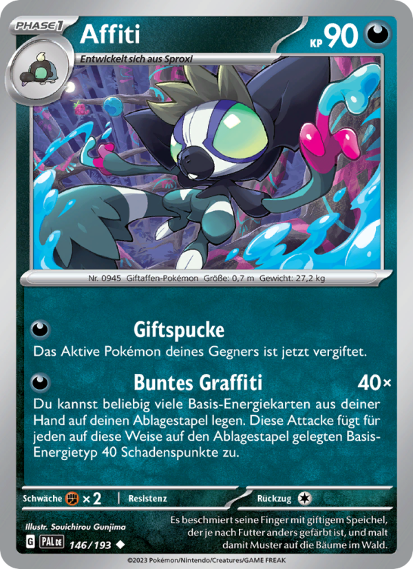 Affiti 146 — Paldea Evolved (German Pokémon TCG card)