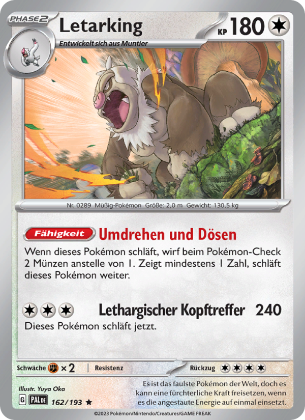 Letarking 162 — Paldea Evolved (German Pokémon TCG card)