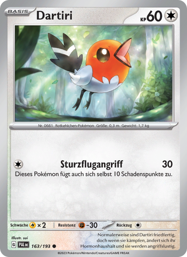 Dartiri 163 — Paldea Evolved (German Pokémon TCG card)