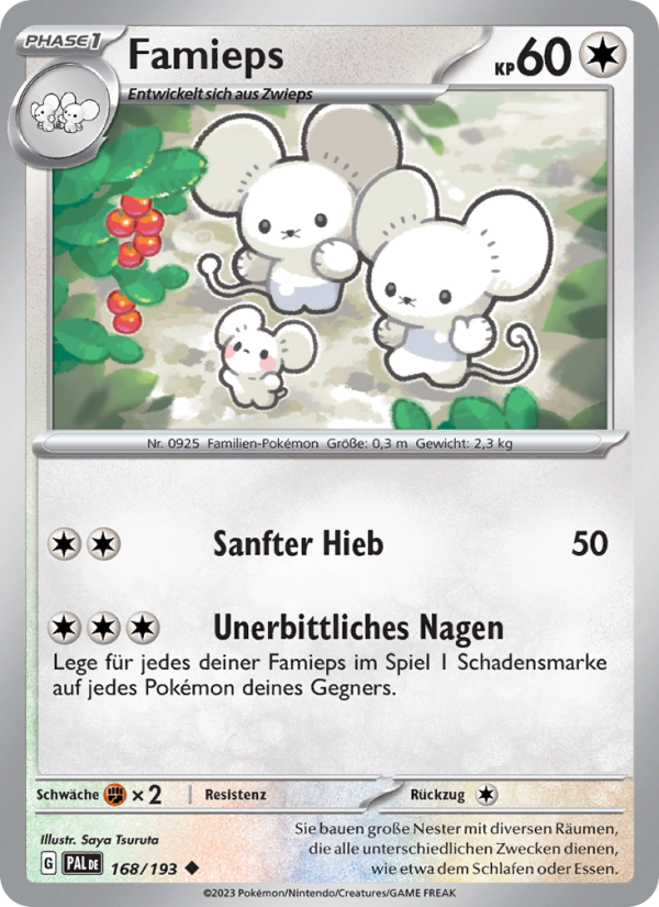 Famieps 168 — Paldea Evolved (German Pokémon TCG card)