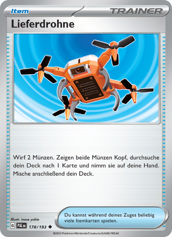 Lieferdrohne 178 — Paldea Evolved (German Pokémon TCG card)