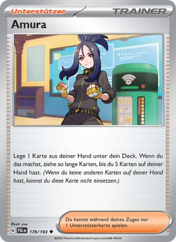 Amura 179 — Paldea Evolved (German Pokémon TCG card)