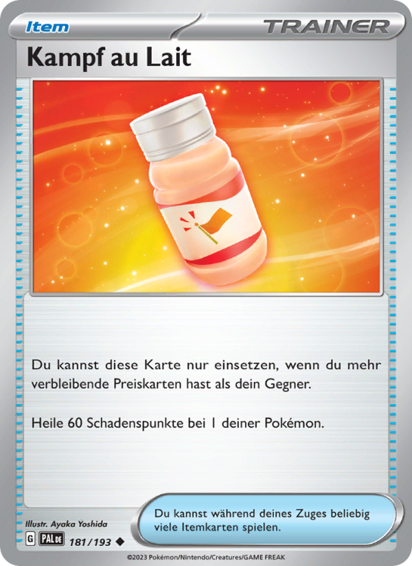 Kampf au Lait 181 — Paldea Evolved (German Pokémon TCG card)