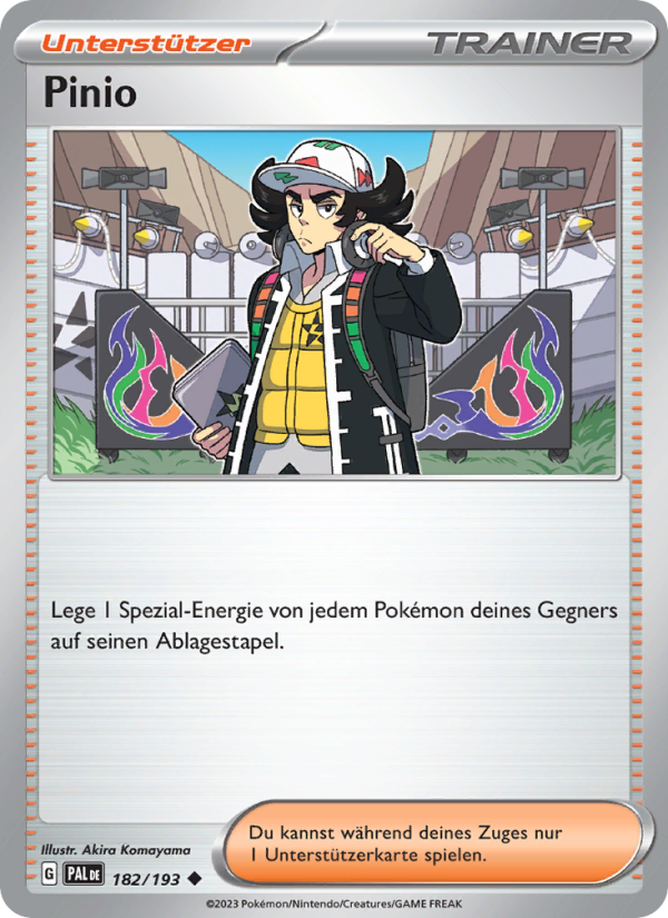 Pinio 182 — Paldea Evolved (German Pokémon TCG card)